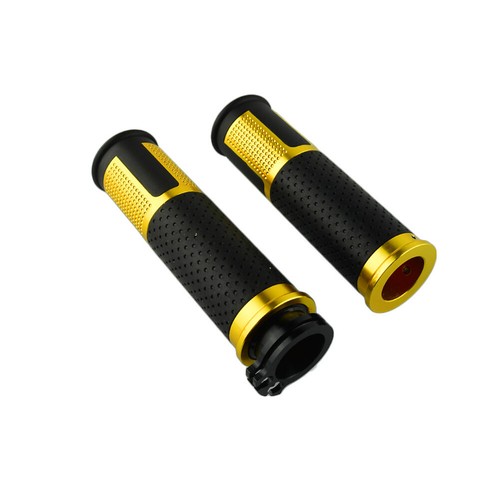 Custom Universal 7/8" 22mm Motorcycle Handle Bar End Hand Grips CNC Rubber - Picture 8 of 13