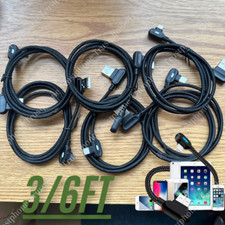 90  Right Angle USB Charger Cable Fast Charging Cord For iPhone 14 13 12 11 8 XR