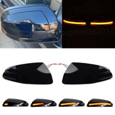 2X LED Spiegelblinker Laufblinker Außenspiegel Schwarz Für Benz C W204 S204 W639