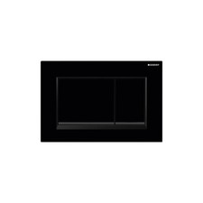 Geberit 115.883.DW.1 Gloss Black With Matte Black Accent Flush Plate