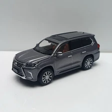 MASDI 1/64 Scale LEXUS LX570 SUV Grey Diecast Car Model Toy Collection Gift