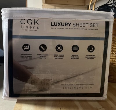 SHEEX Essential Performance King/Cal King Sheet Set White Super-Soft
