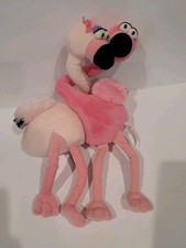 Aurora World Flamingo Plush Cheek to Cheek Stuffed Animal Hugging Intertwined