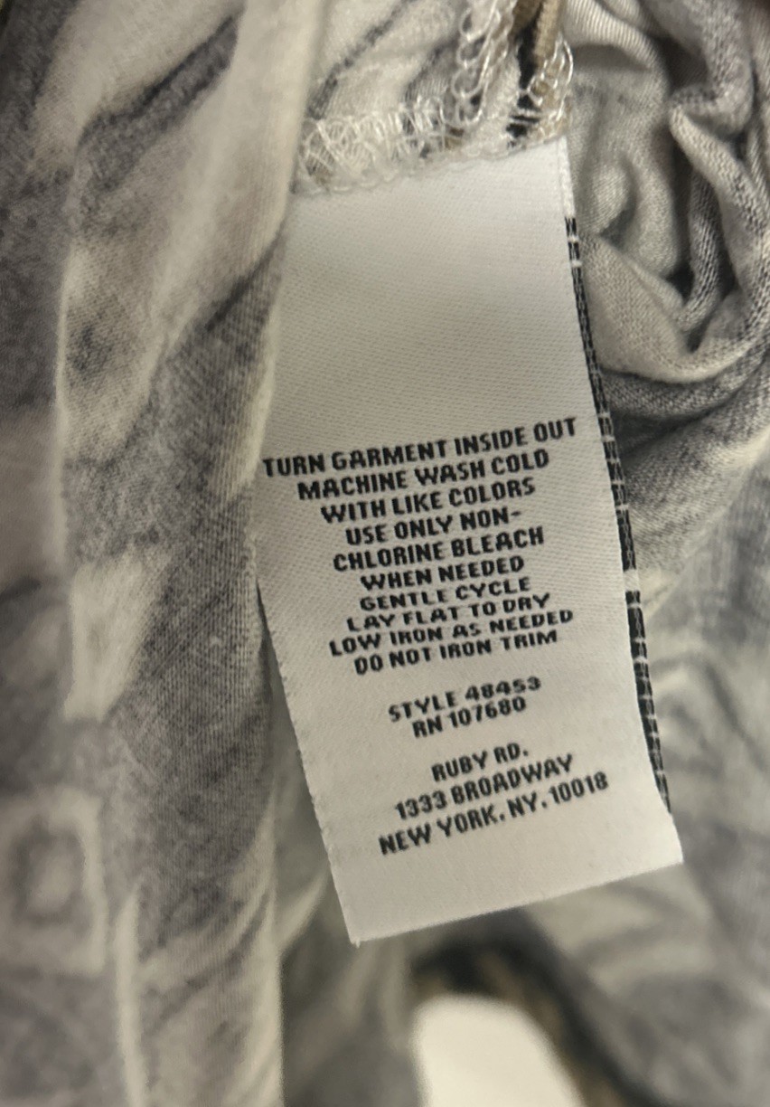 Ruby Rd Women’s Brown/Black Patterned Blouse 3/4 … - image 9