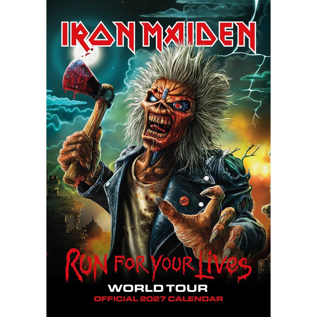 Iron Maiden A3 Calendar 2027, Wall Calendars, Month To View, Entertainment, Gift - Image 2