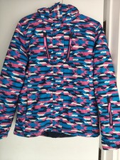 Women's Campri Ski Jacket Blue/Pink Size 8 Very Good Condition