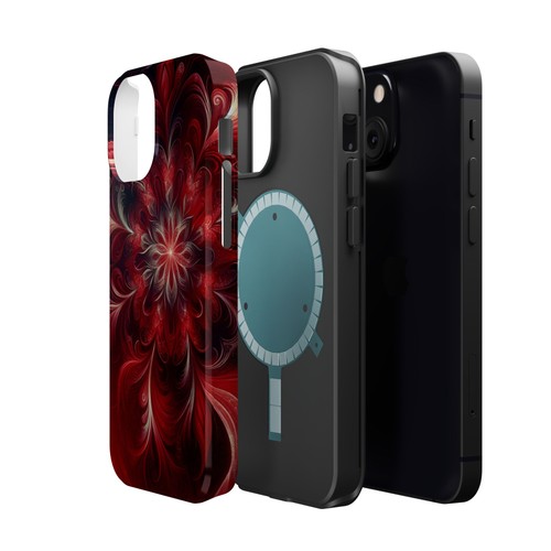 Floral Magnetic Tough Case, Stylish Phone Cover, Unique Gift, Protective Case - 第 111/129 張圖片