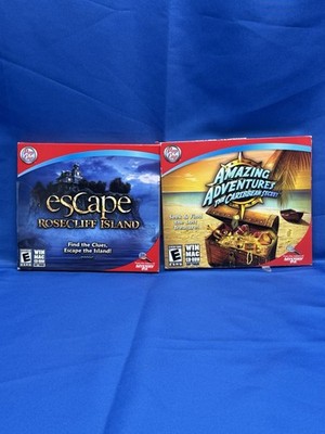 PopCap PC CD-ROM Lot of 2 Games: Amazing Adventures & Escape Rosecliff Island