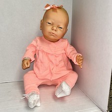 Berjusa 1985 Anatomically Correct Baby Girl Doll Vintage Newborn Vinyl Baby 20”