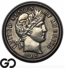 1906 Barber Dime, Flashy Choice AU++/Unc