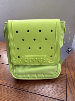 NWT Crocs Classic Cross Body Purse Handbag Bag in Lime Punch Yellow Green NEW