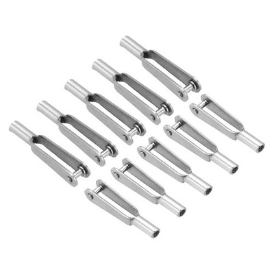 10 x Metal Clevis M2 Thread Steel Clevis Self Locking Clips for RC Airplane