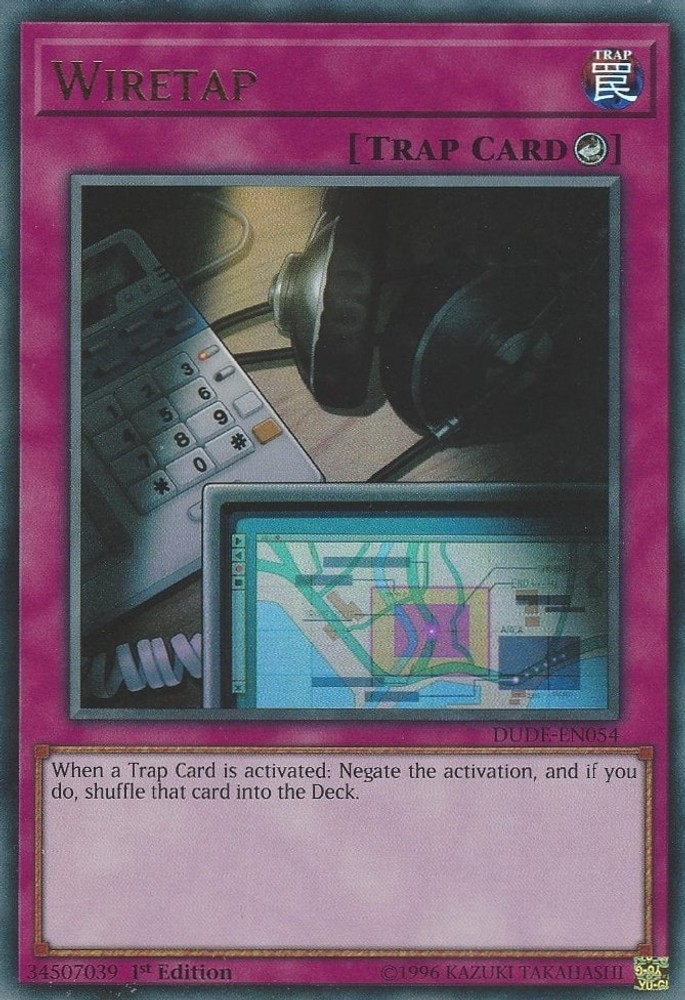 Wiretap [DUDE - Ultra Rare - 1st Edition - DUDE-EN054 Lightly Played]