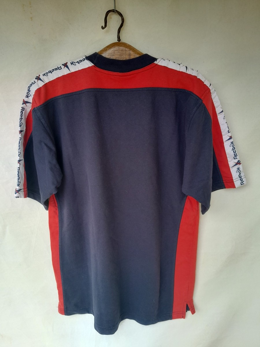 ⭐️希少/タグ付き⭐️　Reebok ラガーシャツ　オーストラリア代表　90s Vintage 90s Reebok Shirt Mens L Navy Blue Red Embroidered Vector