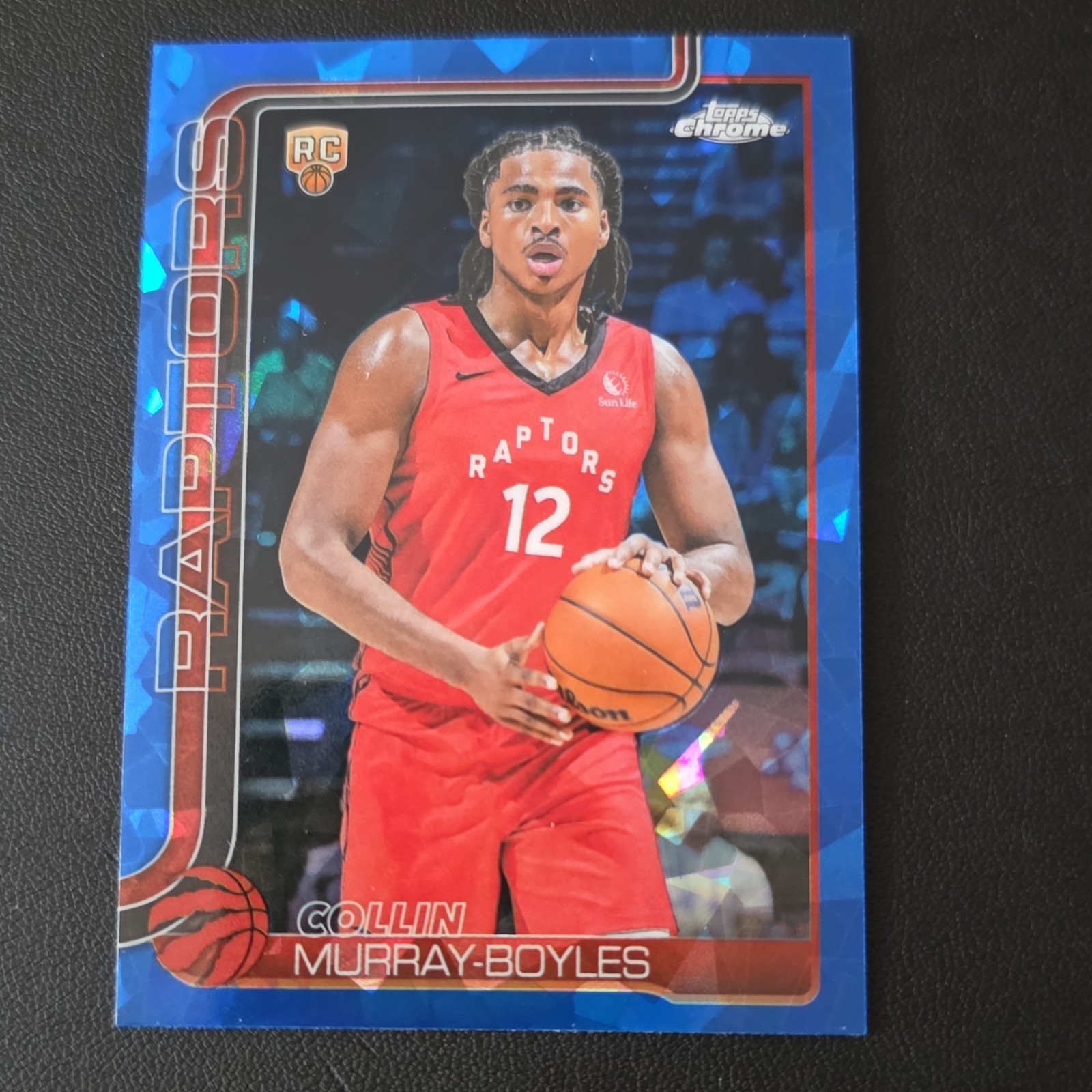 Topps Chrome Sapphire Collin Murray-Boyles Toronto Raptors Rookie #259 2025