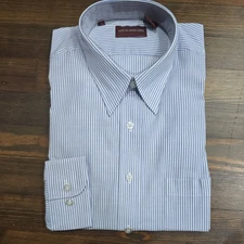LOUIS-PHILIPPE SIZE LARGE LS BUTTON DOWN STRIPE SHIRT