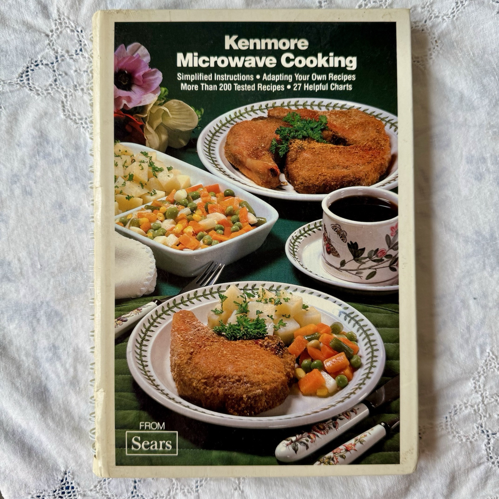 Kenmore Vintage Microwave Cooking Spiral Bound Hardcover HC Cookbook Sears 1979