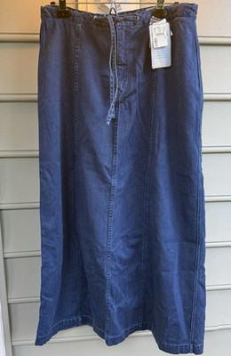 Christopher Banks Long Jean Skirt, No Splits, Length 38, Waist 17, Size 12