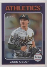 2024 Topps Heritage Hot Box Chrome Purple Refractor Zack Gelof #346 05t7