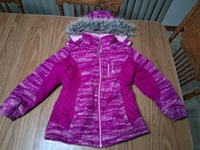 Free Country Girls 10/12 Winter Ski Snowboard School Snow Hooded Jacket Pink