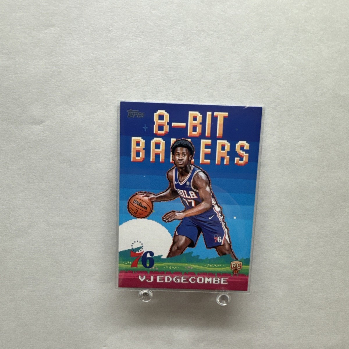 2025-26 Topps NBA #8B-33 VJ Edgecombe 8-Bit Ballers Insert Rookie