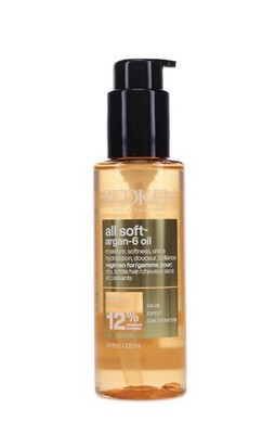 Redken All Soft Argan-6 Oil 3.4 oz/  heat protection & Moisture, Anti Frizz!