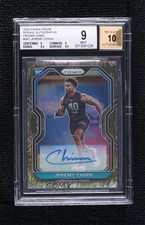2020 Panini Prizm Rookie Camo 20/25 Jeremy Chinn #367 BGS 9 MINT Auto 0yn1