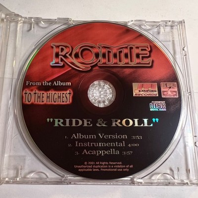 Rome Ride & Roll CD Single 2001 Disc Only Empire Records Big Weal Rare Promo