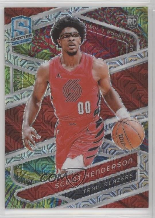 2023-24 Panini Spectra Rookies Meta Prizm /25 Scoot Henderson #142 Rookie RC