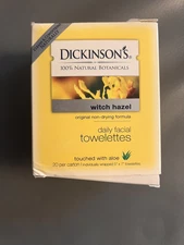 Dickinson’s Original Witch Hazel Cleansing Cloths Singles Box Of 18 NEW