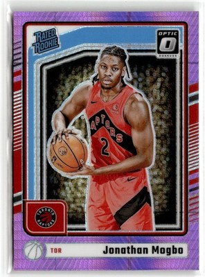 2024-25 Donruss Optic Pink Hyper Prizm Jonathan Mogbo RC #297