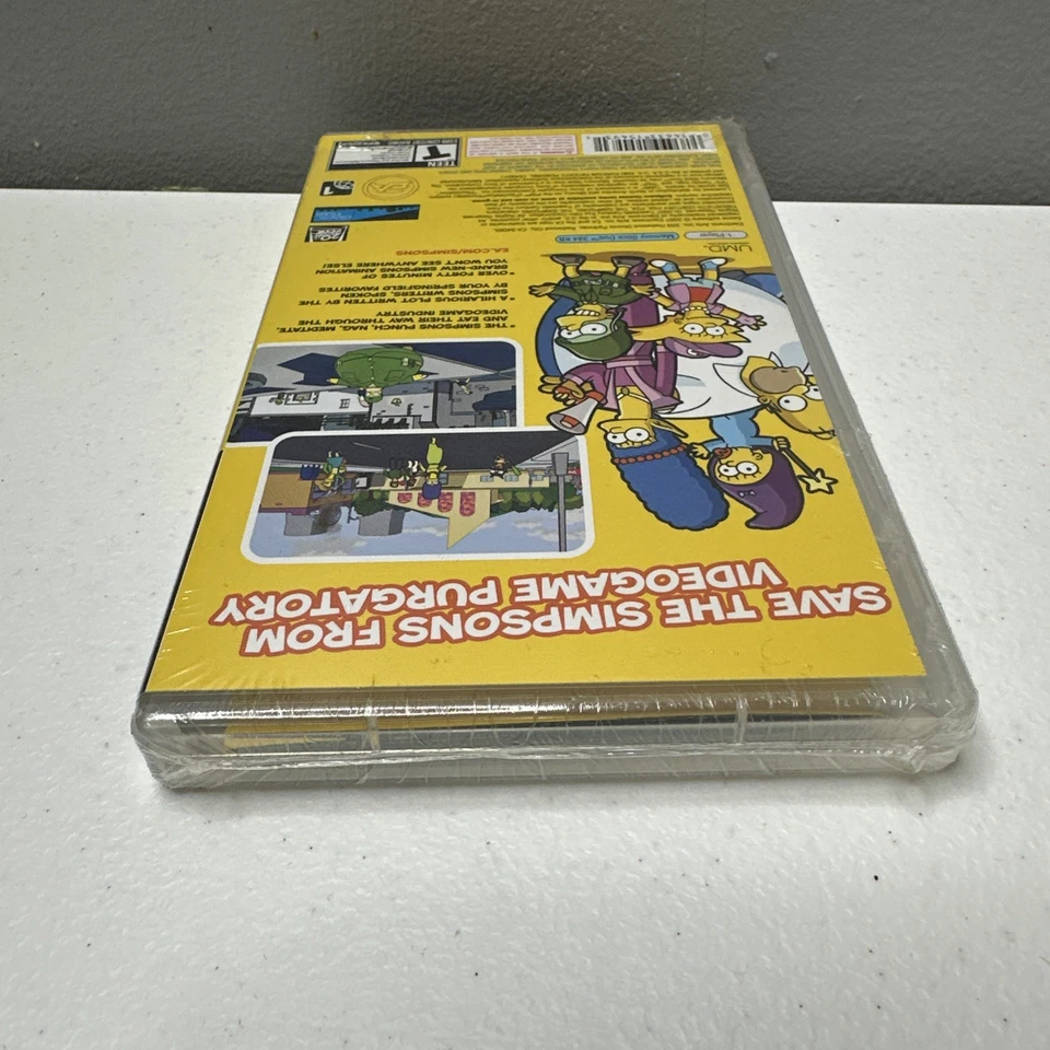 The Simpsons Game (Sony PSP, 2007) Video Game Complete CIB Factory Sealed New - Image 2 of 4