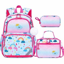 Kids Backpack for Girls - 3PCS Small Cute Toddler Backpack with Insulated Lun...