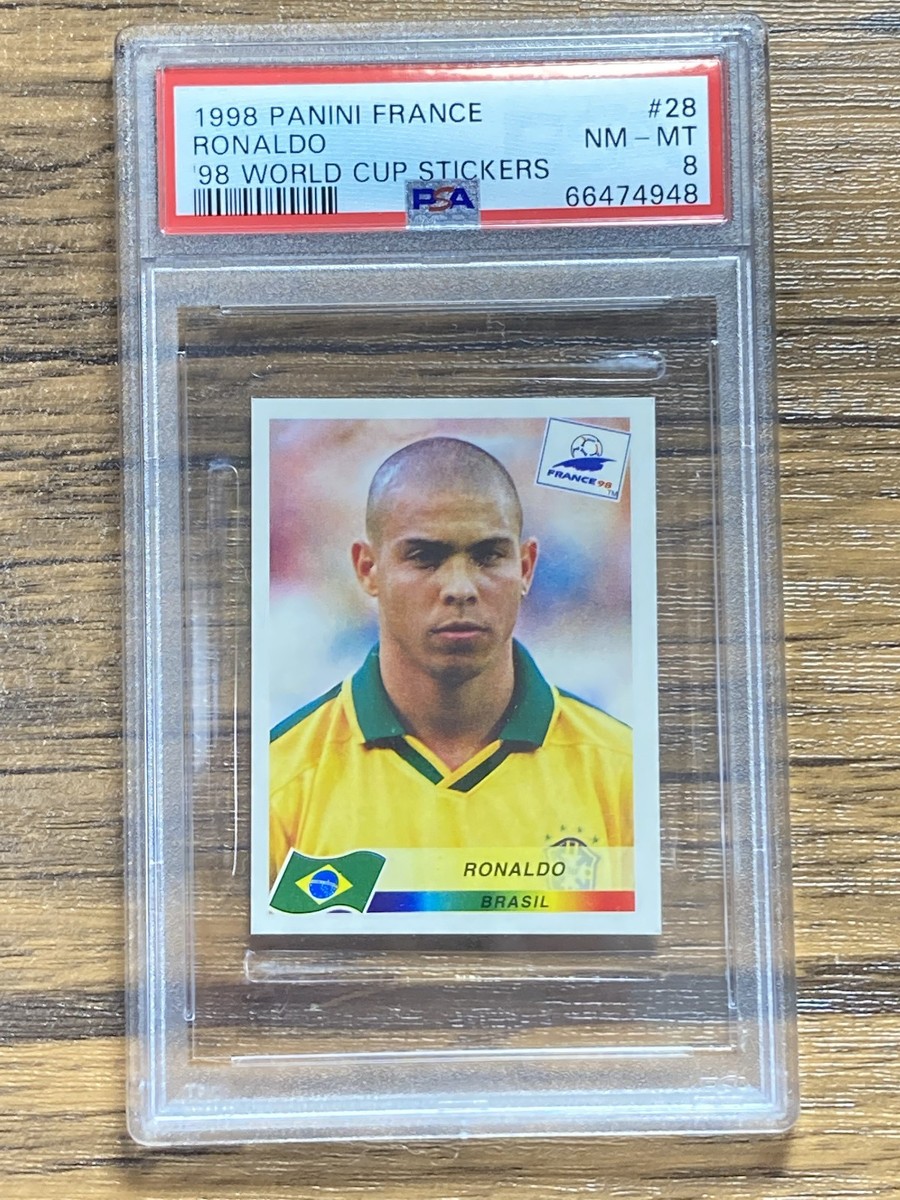 超レア 199枚限定 PSA8 Ronaldo Topps BGS10 ARS Panini Sticker Card 1998 World Cup #28 Ronaldo Brazil PSA8 | eBay