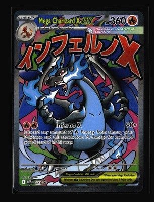 Mega Charizard X ex Holo 023 ME: Mega Evolution Promo NM