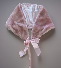 XOXO Womens VTG Faux Fox Fur Cape Stole Shawl Wrap Bridal Lined Sophisticated