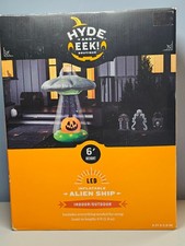 Hyde and Eek Boutique Inflatable Alien Ship - 6ft - LED - Indoor/Outdoor - New 