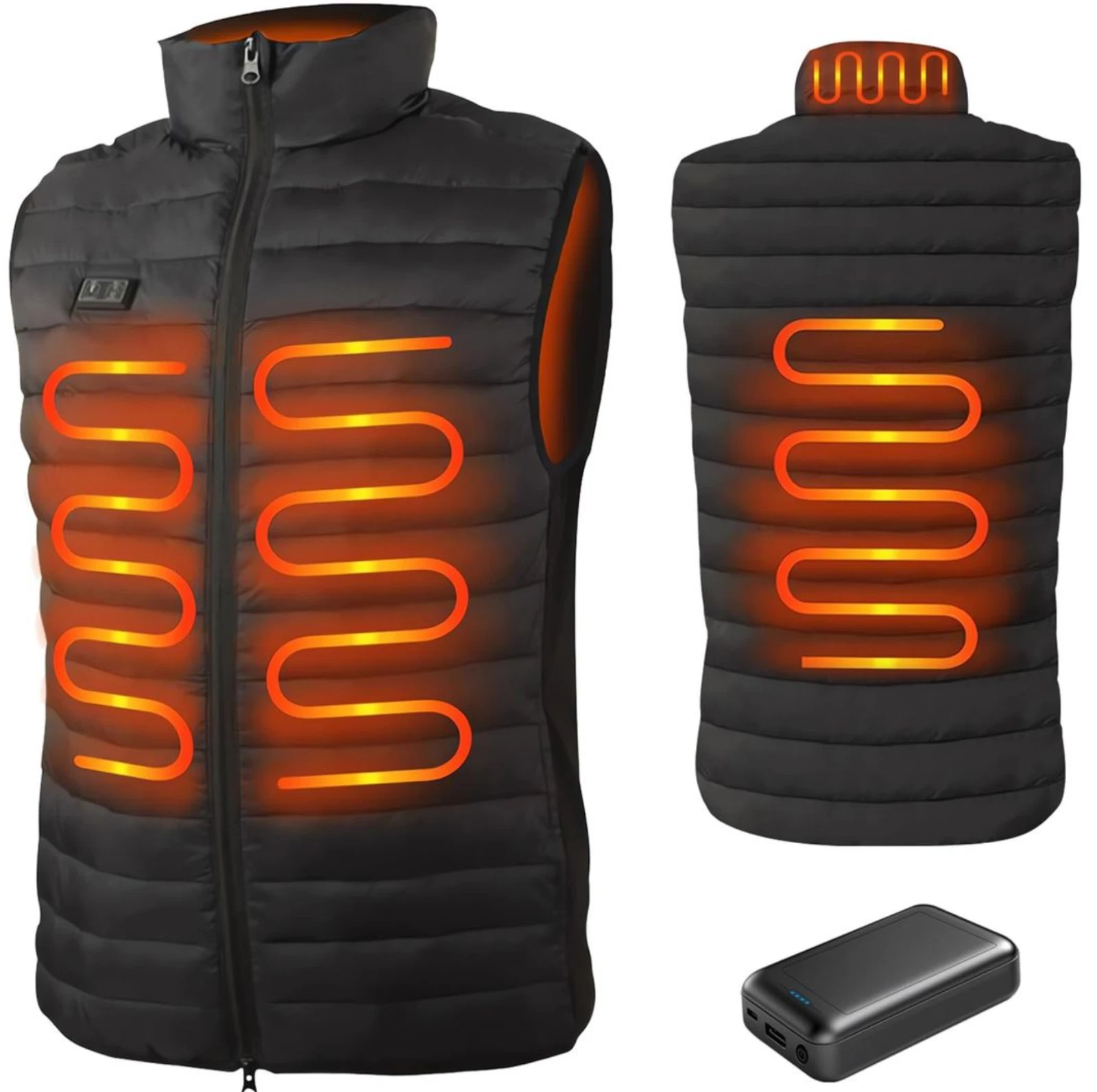 Mens Multi-Zone Heated Gilet with 10000mah Power Bank - Medium (HC59)