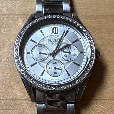 Pulsar Women's Stainless Steel Bracelet Watch Silver Dial Multi-Dial Quartz