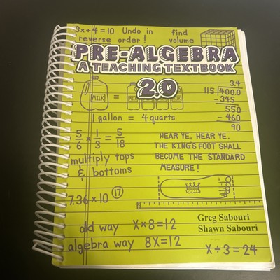 Homeschool Math: Pre-Algebra A Teaching Textbook 2.0 Spiral-bound 2011