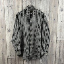 Uniqlo 80s Pattern Long Sleeve Shirt M Vintage Allover Design