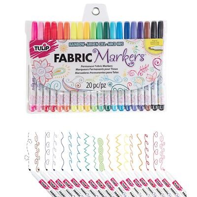 20 Eco-Friendly Fabric Markers in Bright Colors
