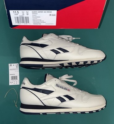 Reebok Classic Leather 1983 Sneakers (11.5) Vintage Chalk/Navy 100202782