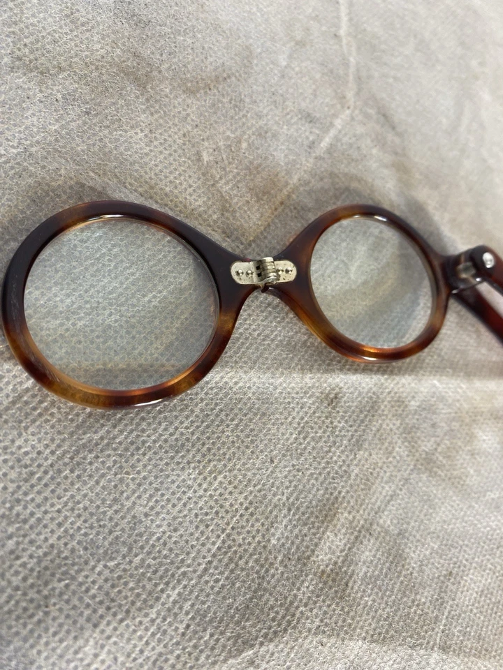 Anteojos de colección con marco de caparazón de tortuga Lorgnette ópera tamaño de bolsillo plegable Foto 3 de 4