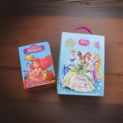 Disney Princess Always A Princess 4-Board Book Carry Along Case Plus Bonus Book
