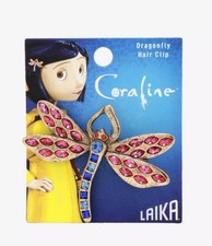 Coraline Dragonfly Hair Clip Licensed Laika Brand New with Tag