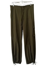 Old Navy Jogger Pants Women Size Small Pull On Pockets Quick Dry Stretch Tie