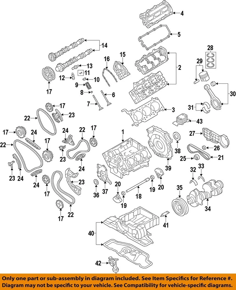 Conjunto de culata derecha 3,0 L TDI OEM 2009 2010 2011 2012 Audi Q7 Foto 3 de 4