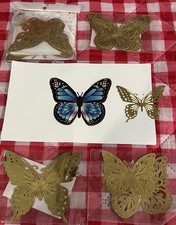 SAOROPEB 3D Gold Butterfly Wall Decor 48 PCs 4 Styles 3 Sizes