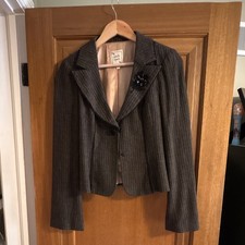 Nanette Lepore Womens Brown Blazer And Skirt ...